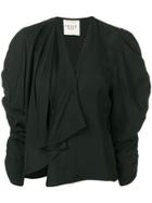 A.w.a.k.e. Mode Ruched Sleeve Top - Black