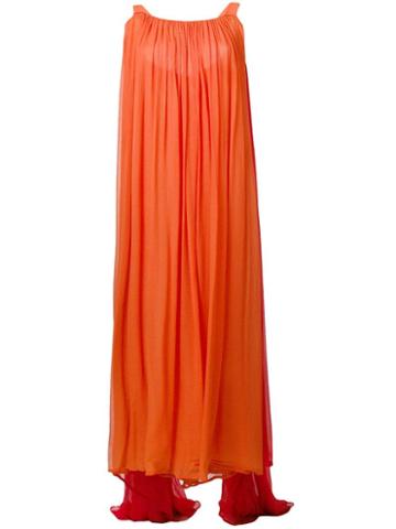 Yves Saint Laurent Pre-owned 1975 Fluid Maxi Dress - Orange