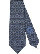 Gucci Bees And Stars Gg Silk Tie - Blue