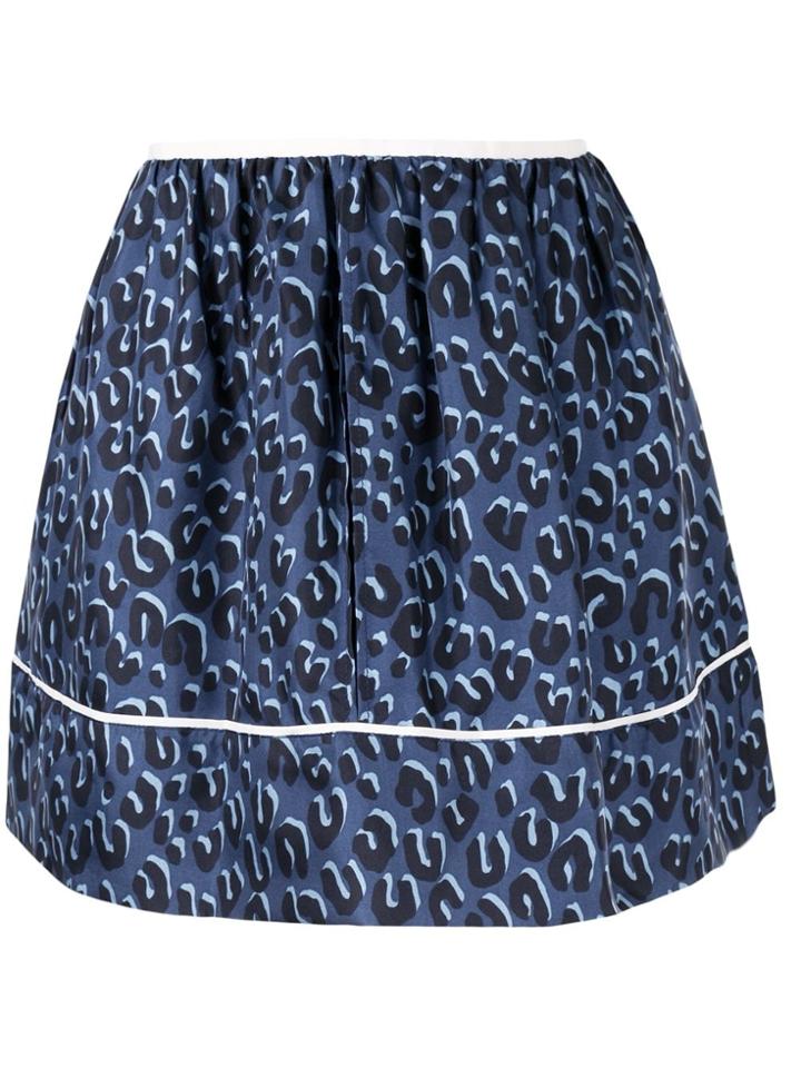 Louis Vuitton Pre-owned Leopard Pattern Skirt - Blue
