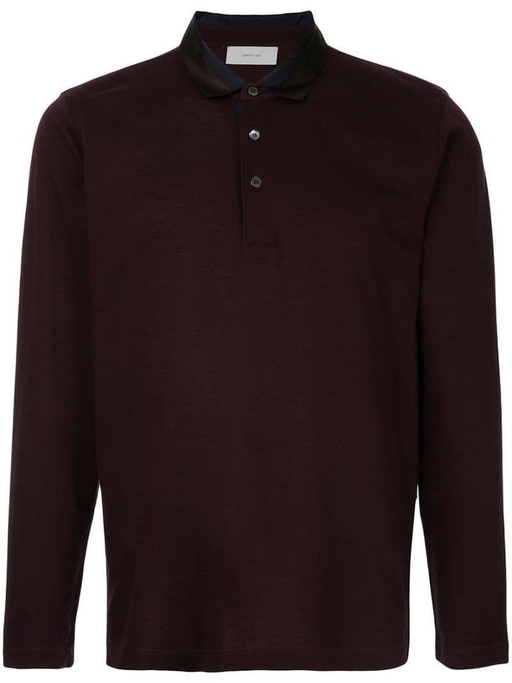 Cerruti 1881 Long-sleeved Polo Shirt - Pink