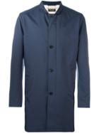 Loro Piana Classic Midi Coat, Size: Xxl, Blue, Polyamide/polyester