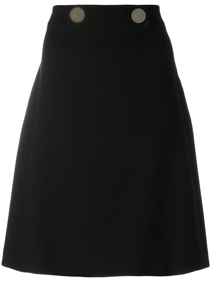 Giambattista Valli A-line Fitted Skirt - Black