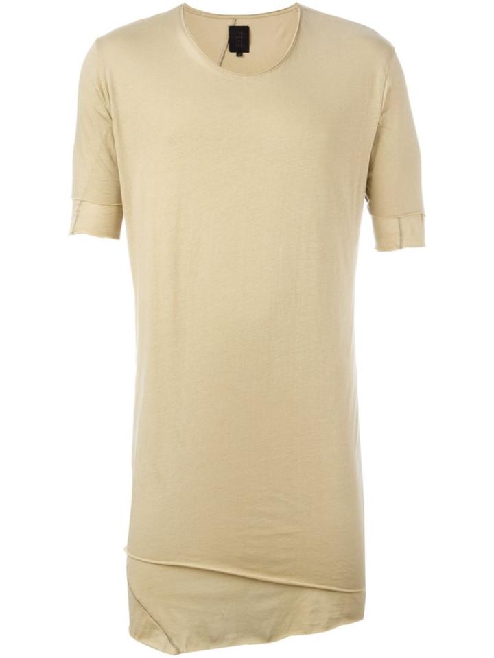 Thom Krom Long Layered T-shirt, Men's, Size: Medium, Nude/neutrals, Cotton