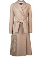 Proenza Schouler Chenille Embroidered Coat - Neutrals
