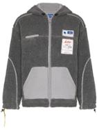 Ader Error Reverse Fleece Hooded Jacket - Grey