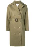 Mackintosh Khaki Bonded Cotton Trench Coat Lr-022 - Green
