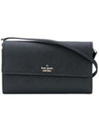 Flap Shoulder Bag - Women - Calf Leather/polyester/polyurethane - One Size, Black, Calf Leather/polyester/polyurethane, Kate Spade