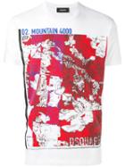 Dsquared2 - Mountain Map T-shirt - Men - Cotton - S, White, Cotton