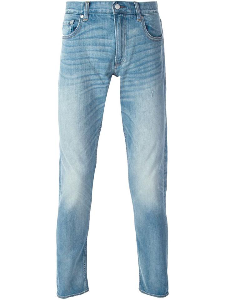Michael Kors Skinny Jeans, Men's, Size: 34, Blue, Cotton/spandex/elastane