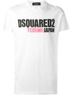 Dsquared2 Logo Print T-shirt, Men's, Size: Xl, White, Cotton