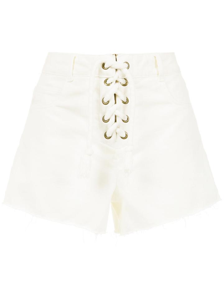 Nk Lace-up Shorts - White