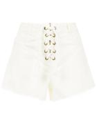 Nk Lace-up Shorts - White