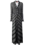 Missoni Front Opening Long Dress, Women's, Size: 44, Black, Silk/polyester/spandex/elastane/viscose
