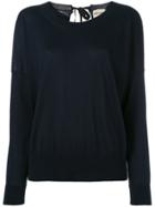 Semicouture Tie Back Knit - Blue