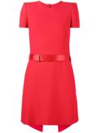 Alexander Mcqueen Short Sleeve Mini Dress - Red