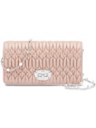 Miu Miu Leather Wallet Bag - Brown