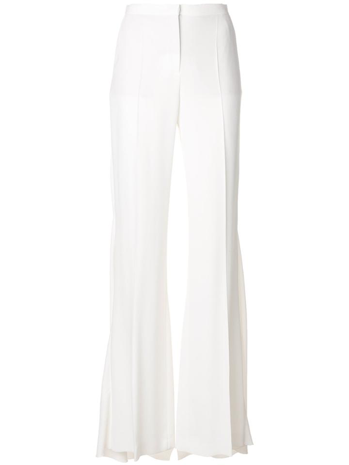 Alberta Ferretti Formal Palazzo Pants - White