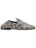 Isabel Marant Fezzy Snake Print Loafers - Multicolour