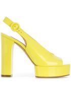 Casadei Slingback High Sandals - Yellow