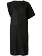 Nude - Sparkly Knit Asymmetric Dress - Women - Polyamide/polyester/viscose - 40, Women's, Black, Polyamide/polyester/viscose