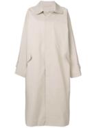 Hed Mayner Classic Buttoned Trench Coat - Nude & Neutrals