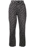 Alexander Wang Logo-print Jeans - Black