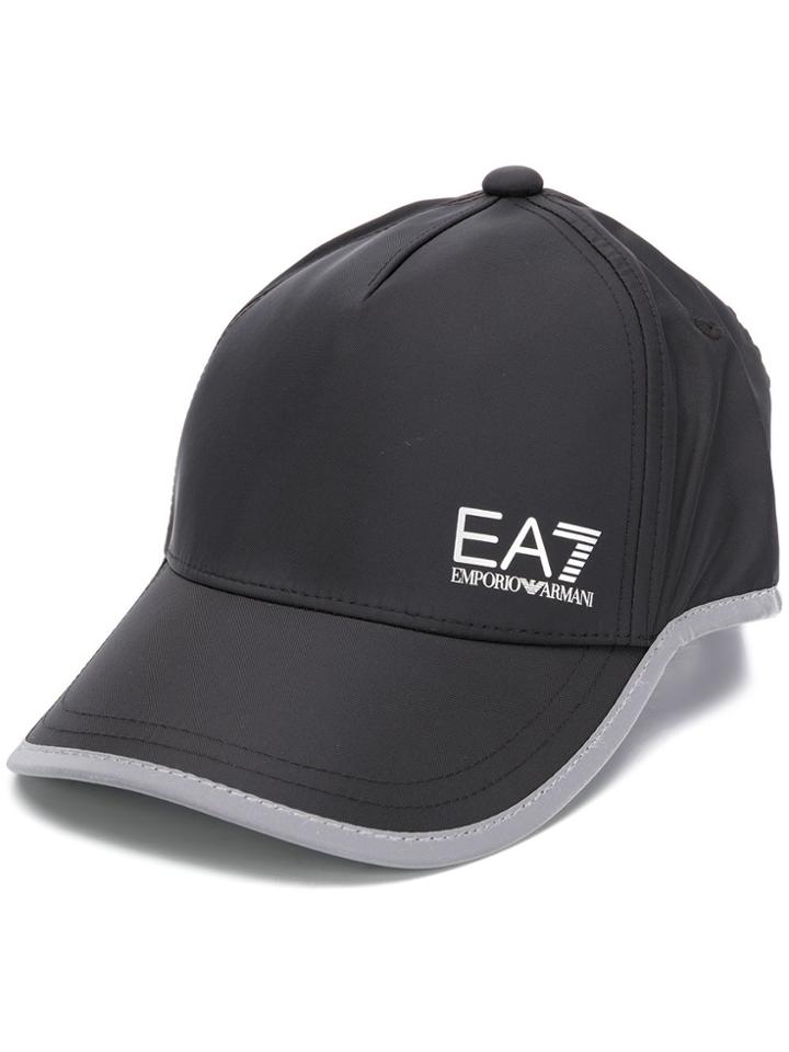 Ea7 Emporio Armani Printed Logo Baseball Cap - Black