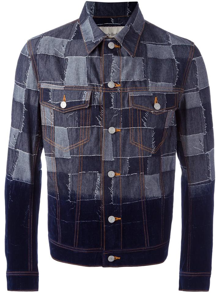 Casely-hayford Patchwork Denim Jacket - Blue