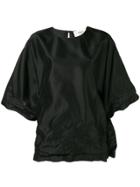 Ports 1961 Creased Shortsleeved Blouse - Black