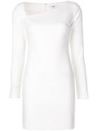 Likely Asymmetric Neckline Mini Dress - White