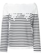 Ermanno Scervino Off-shoulder Striped Sweater