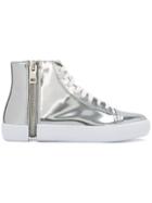 Diesel Hi-top Metallic Sneakers