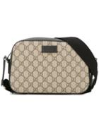 Gucci Gg Supreme Shoulder Bag, Brown, Leather/polyurethane/polyester
