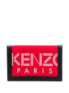 Kenzo Logo Print Wallet - Red
