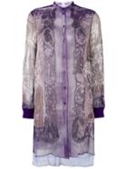 Hermès Vintage Indian Print Sheer Shirt - Pink & Purple