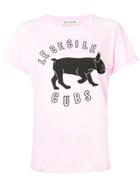 Être Cécile Dog Print T-shirt - Pink & Purple