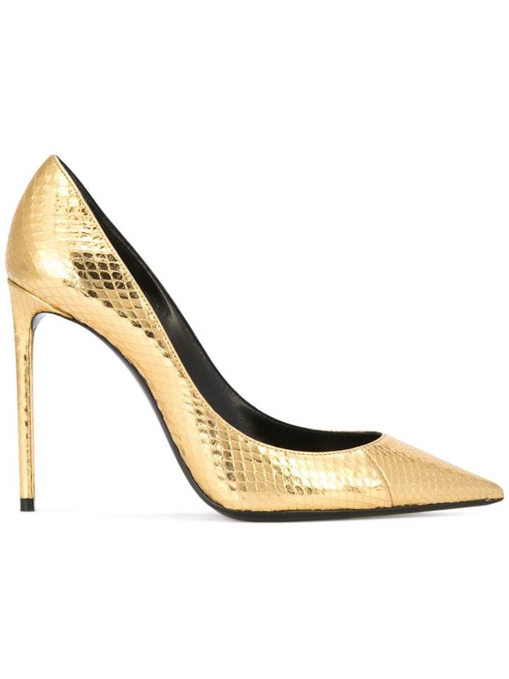 Saint Laurent Zoe Pumps - Gold