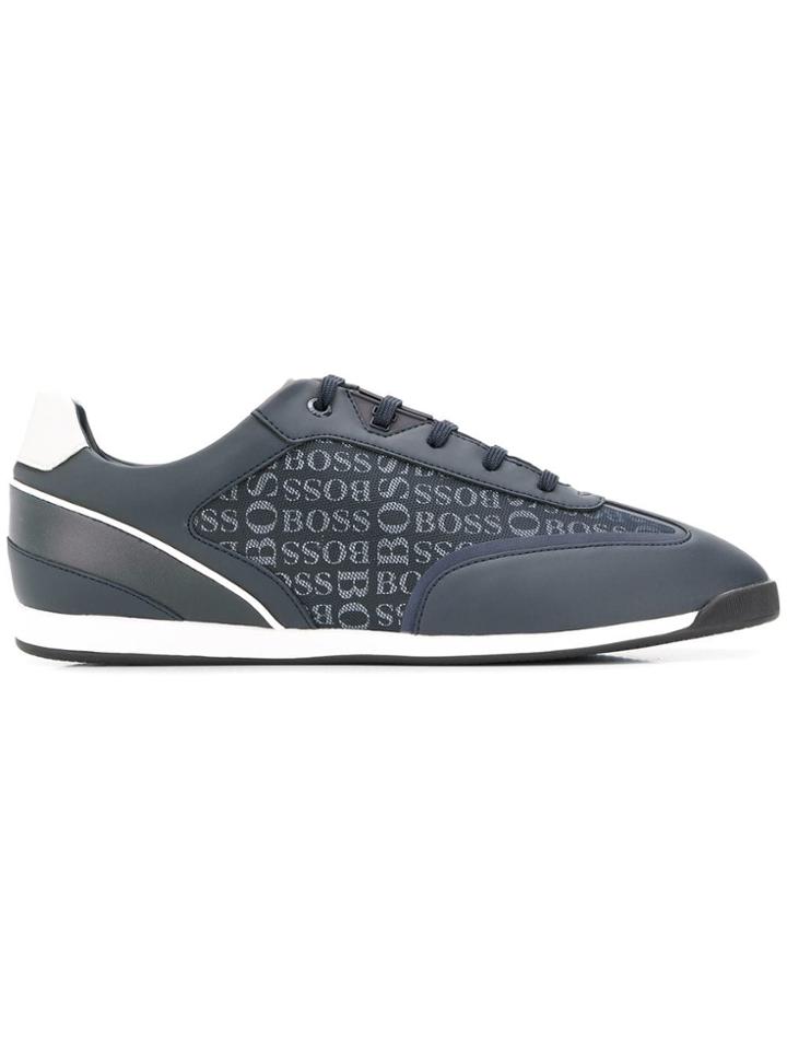 Boss Hugo Boss Logo Print Sneakers - Blue