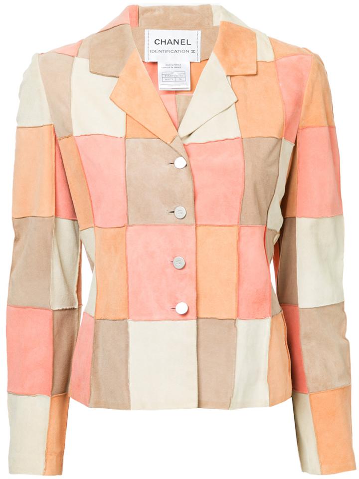 Chanel Vintage Patchwork Effect Jacket & Camisole - Pink & Purple