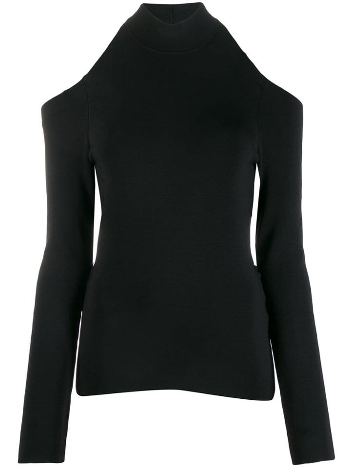 Alexander Wang Backless Turtleneck Top - Black