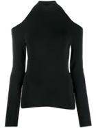 Alexander Wang Backless Turtleneck Top - Black