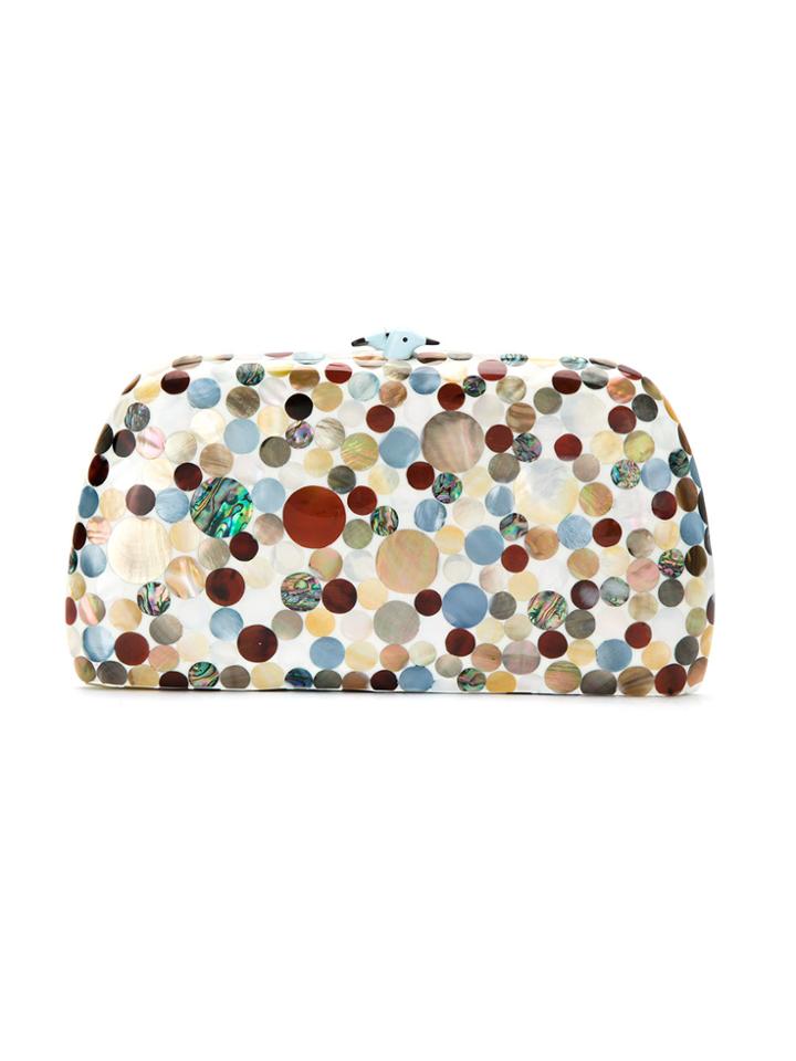Serpui Mother Of Pearl Clutch - Multicolour