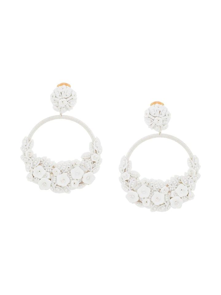 Oscar De La Renta Oscar De La Renta R19j153wht White Synthetic->glass