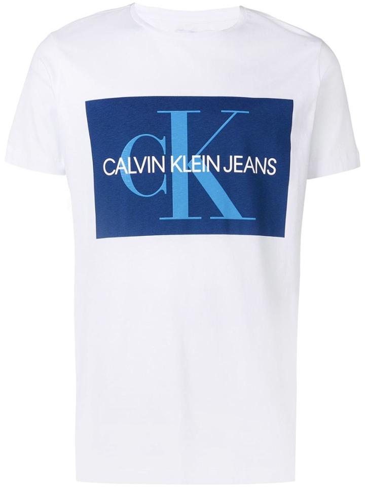 Calvin Klein Jeans Cotton Logo T-shirt - White