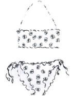 Chiara Ferragni Kids Eye Print Bikini Set - White