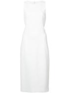 Oscar De La Renta Halterneck Midi Pencil Skirt - White
