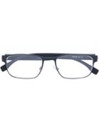 Boss Hugo Boss - Rectangular Frame Glasses - Unisex - Metal (other) - One Size, Black, Metal (other)