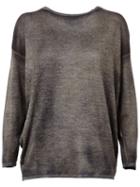 Avant Toi Boat Neck Batwing Relaxed Fit Jumper