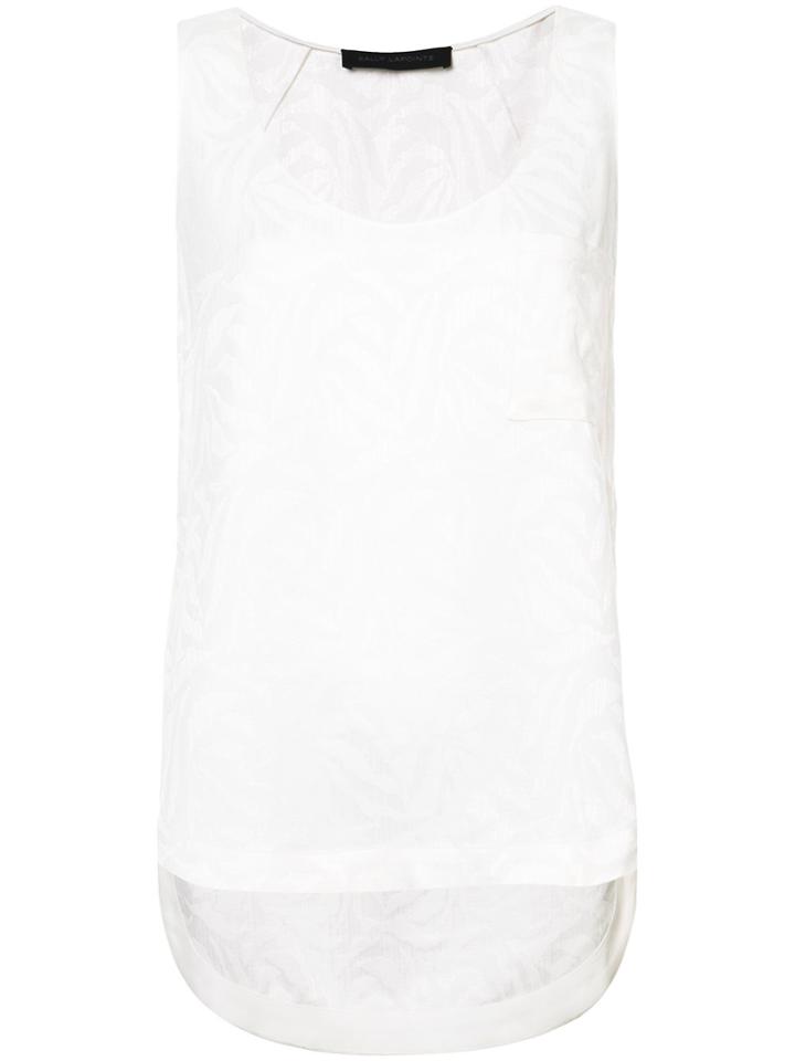 Sally Lapointe Pocket Front Tank Top - White